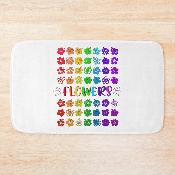 Item preview, Flowers rainbow flowers to color your life, peace and love v2 designed and sold by made4K.
