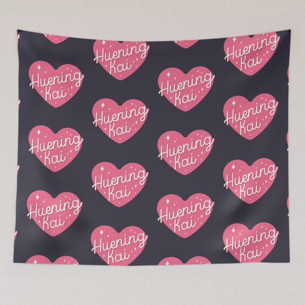 Item preview, TXT Huening Kai heart typography designed and sold by Morcawork.