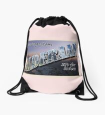 Alderaan Postcard Drawstring Bag