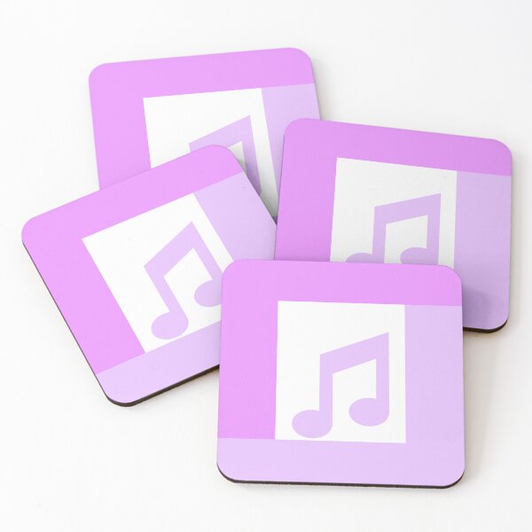 Item preview, Aesthetic Purple and White Musical Note Geometric Pattern designed and sold by quinellie.
