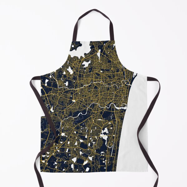 Item preview, Chennai City Map of India - Gold Art Deco designed and sold by deMAP.