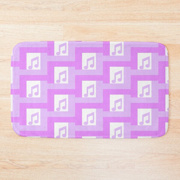 Item preview, Aesthetic Purple and White Musical Note Geometric Pattern designed and sold by quinellie.