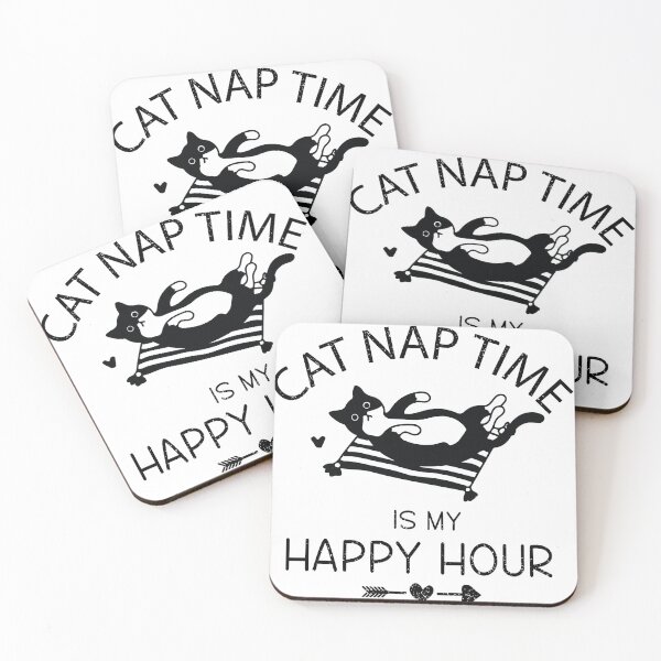 Item preview, Cat Nap Time Is My Happy Hour designed and sold by beefrancky.
