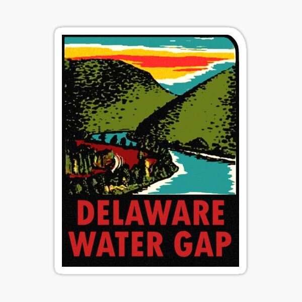 Delaware Water Gap Vintage Travel Decal Sticker