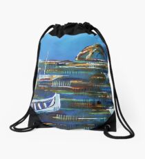 Morro Bay, California Drawstring Bag