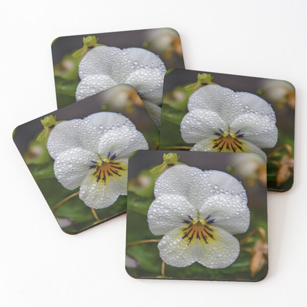 Item preview, miniature pansy in the rain designed and sold by Perggals© - Stacey Turner.