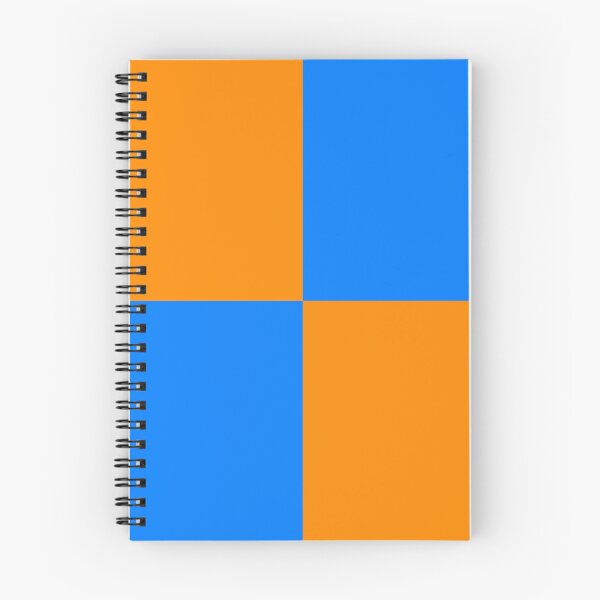 Item preview, Contrasting colors checkerboard pattern blue orange designed and sold by PoppyPattern.