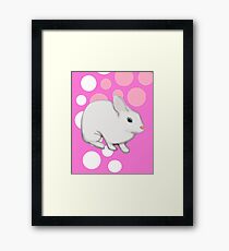Osterhasen-Kaninchen-Rosa Gerahmtes Wandbild