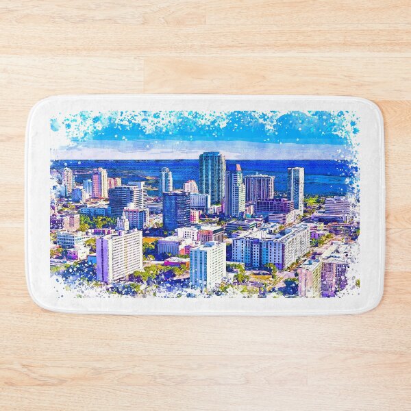Item preview, Downtown St. Petersburg, Florida - sketch painting designed and sold by NickoPrints.