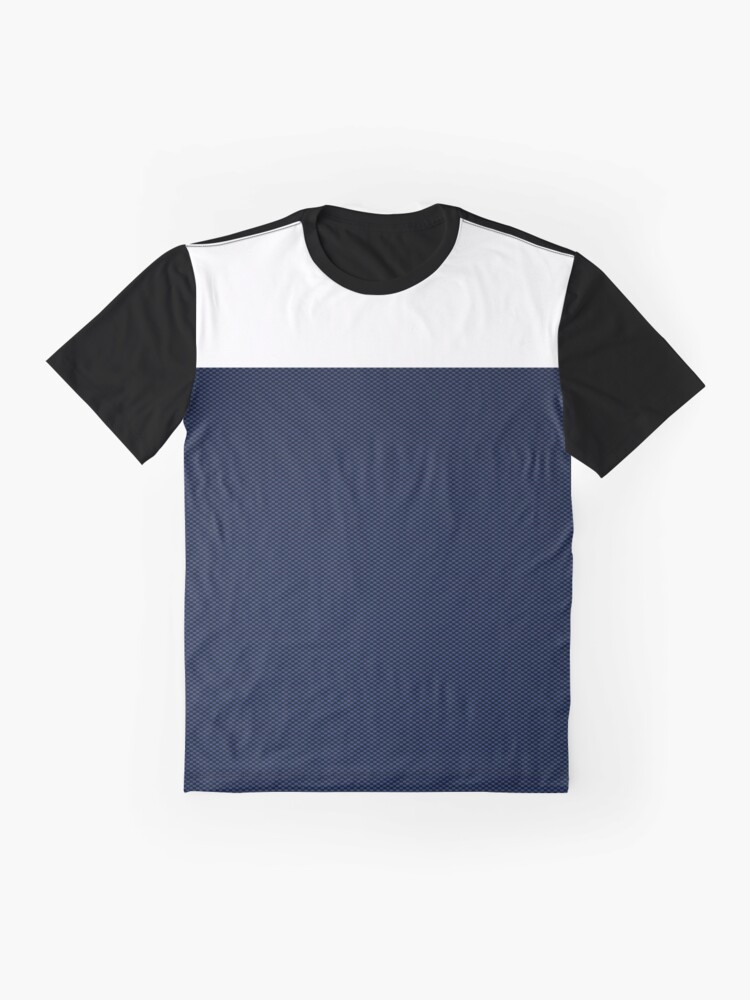 Navy Blue & White Graphic T-Shirt for Sale by TheLUXURY93