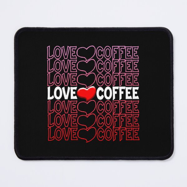 Item preview, Love Coffee Heart Repeat Text Red  designed and sold by ErikaSingh4625.