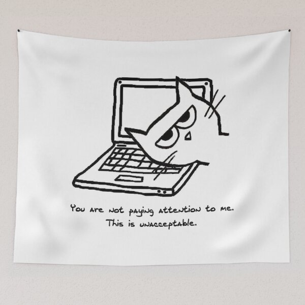 Item preview, Angry Cat and Computers designed and sold by SubaChock.