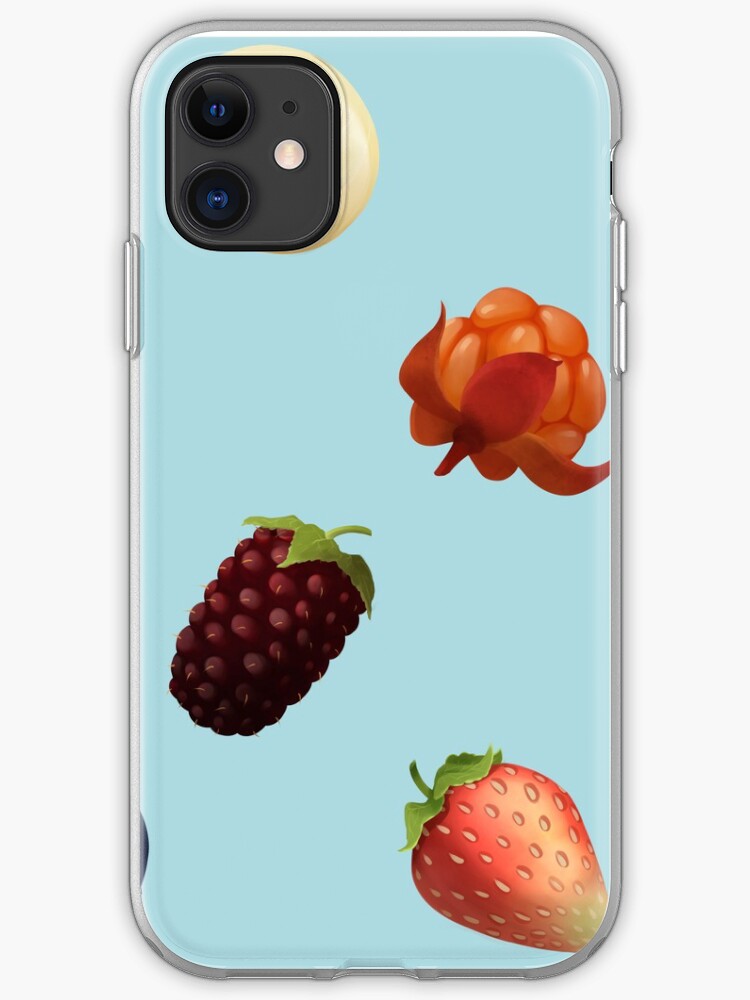 Cloudberries Black iphone 11 case Cloudberries Black iphone 11 case