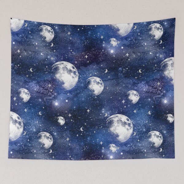 Item preview, Galaxy moon pattern designed and sold by SpookyBat.
