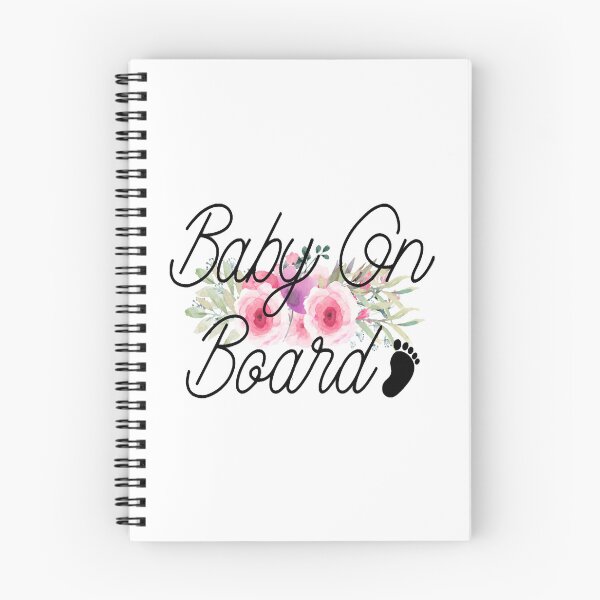 Aperçu de l'œuvre BÉBÉ À BORD fleuri créée et vendue par SubaChock.