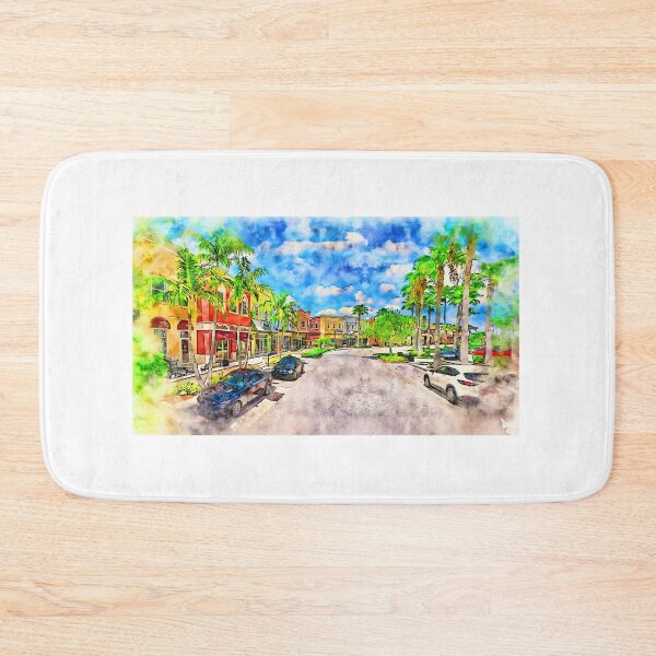 Item preview, Tradition Square in Port St. Lucie, Florida - pen and watercolor designed and sold by NickoPrints.