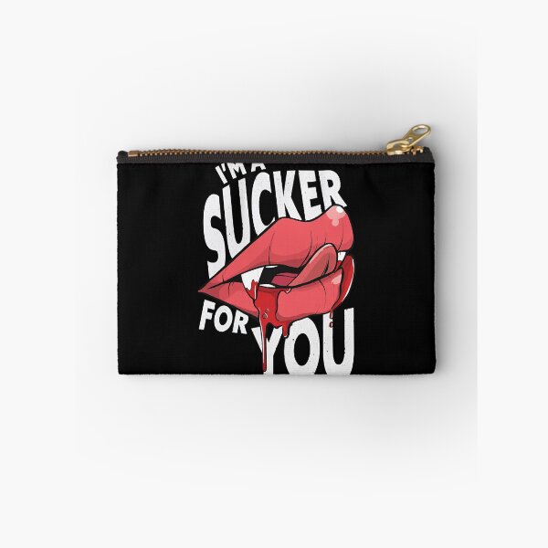 Item preview, Im a Sucker for You  Funny Vampire Lips Halloween  designed and sold by ErikaSingh4625.