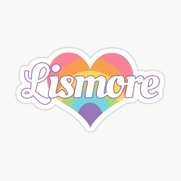 Item preview, Love Lismore - Australia - Rainbow Heart Lismore, near Byron Bay designed and sold by Jazznote.