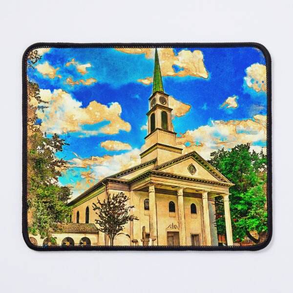 Item preview, The First Presbyterian Church in Gainesville, Florida - digital painting with vintage look designed and sold by NickoPrints.