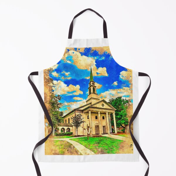 Item preview, The First Presbyterian Church in Gainesville, Florida - digital painting with vintage look designed and sold by NickoPrints.