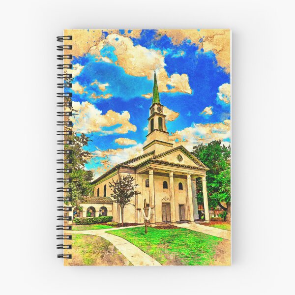 Item preview, The First Presbyterian Church in Gainesville, Florida - digital painting with vintage look designed and sold by NickoPrints.