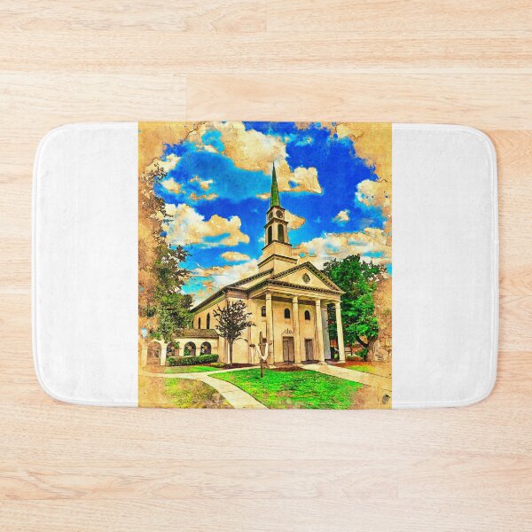 Item preview, The First Presbyterian Church in Gainesville, Florida - digital painting with vintage look designed and sold by NickoPrints.