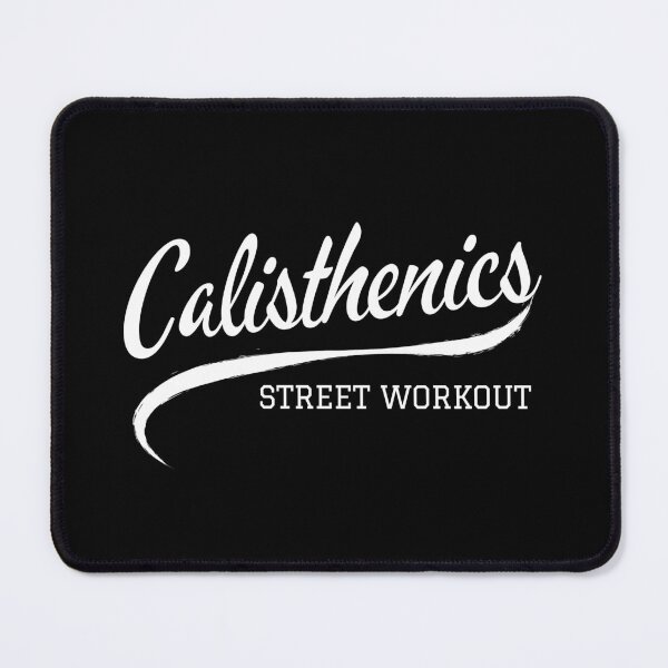 Item preview, Calisthenics - Street workout - script white lettering designed and sold by Atleta-Cali.