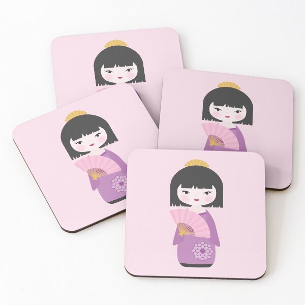 Item preview, Japanese Kokeshi Doll Purple designed and sold by StudioShine.