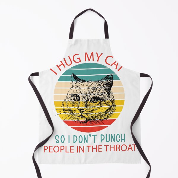 Item preview, I Hug My Cat So I Don’t Punch People In The Throat designed and sold by beefrancky.