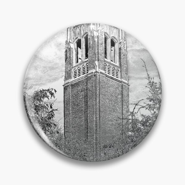 Item preview, Century Tower of the University of Florida campus in Gainesville, Florida - pencil sketch designed and sold by NickoPrints.