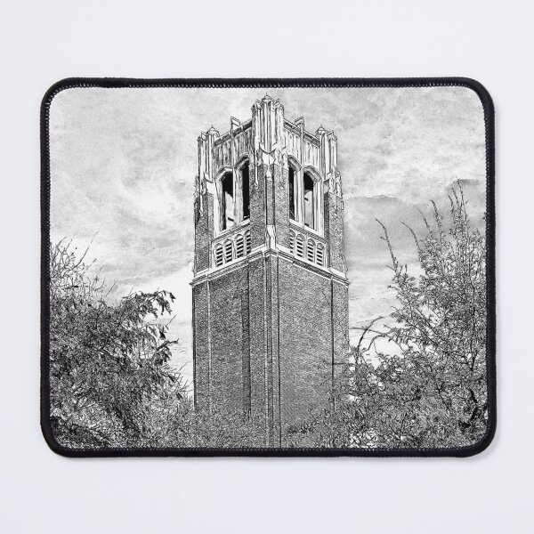 Item preview, Century Tower of the University of Florida campus in Gainesville, Florida - pencil sketch designed and sold by NickoPrints.