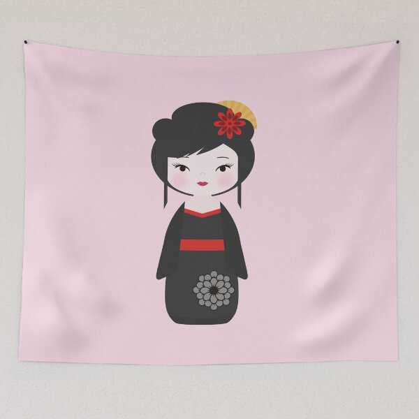 Item preview, Japanese Kokeshi Doll Black designed and sold by StudioShine.