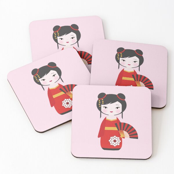 Item preview, Japanese Kokeshi Doll Red designed and sold by StudioShine.
