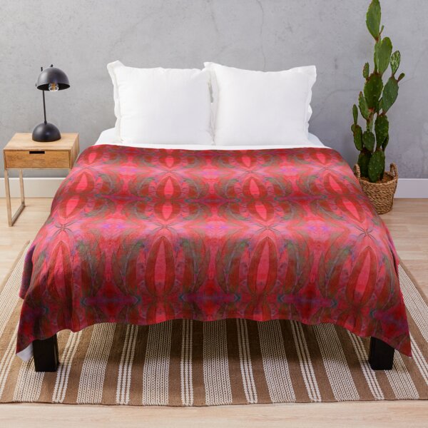 Item preview, Eucalyptus Euphoria Red Pink Hues Eco Print designed and sold by SpiritGifts.