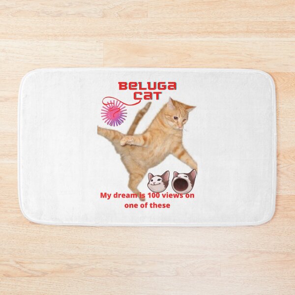 Item preview, Beluga Cat - My dream 100 views on one of these   designed and sold by EdieWoolfIllo.