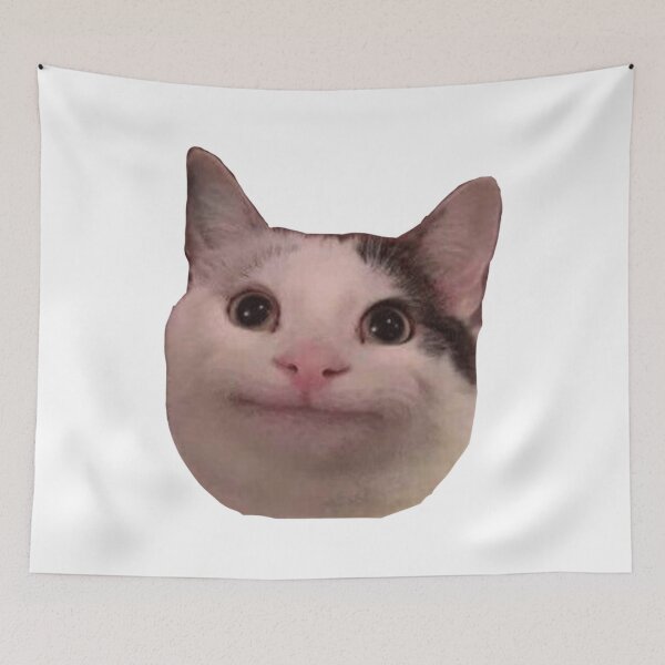 Item preview, Smiling cat beluga   designed and sold by EdieWoolfIllo.