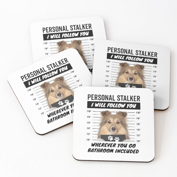 Item preview, Personal Stalker Dog – Shetland Sheepdog designed and sold by More Cute Dogs.