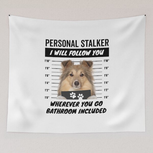 Item preview, Personal Stalker Dog – Shetland Sheepdog designed and sold by More Cute Dogs.