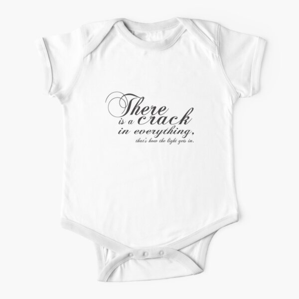 there is a crack Short Sleeve Baby One-Piece