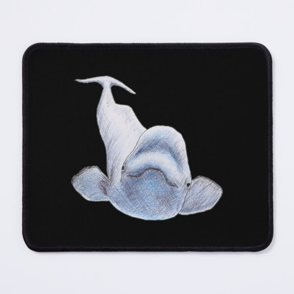 Item preview, Beluga Whale Scribble designed and sold by EdieWoolfIllo.