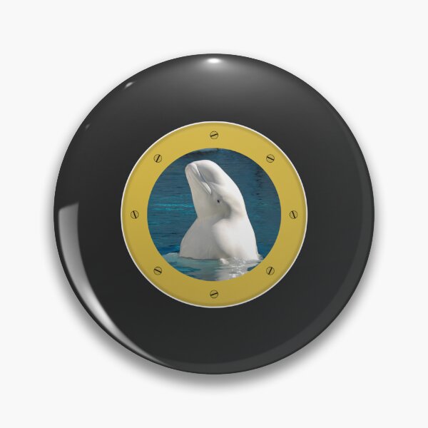Item preview, Beluga Whale Ships Port Hole View   designed and sold by EdieWoolfIllo.