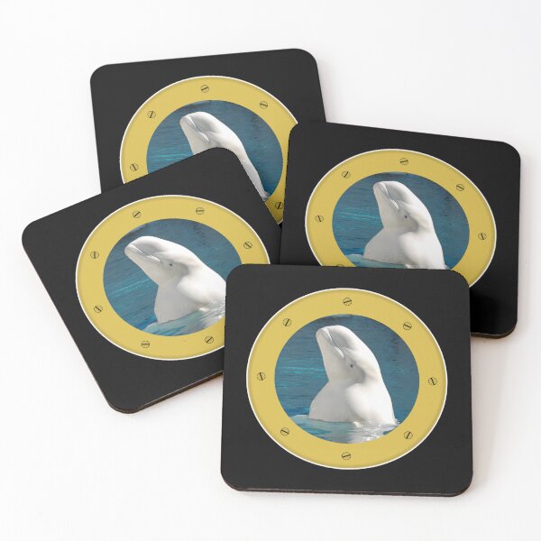 Item preview, Beluga Whale Ships Port Hole View   designed and sold by EdieWoolfIllo.