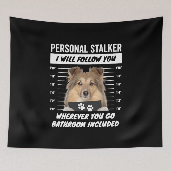 Item preview, Personal Stalker Dog – Shetland Sheepdog designed and sold by More Cute Dogs.