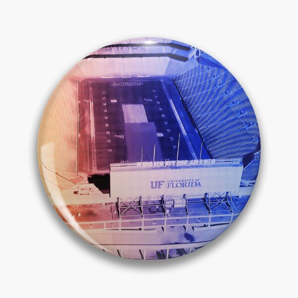 Item preview, Aerial of the Ben Hill Griffin Stadium in Gainesville, Florida - orange and blue designed and sold by NickoPrints.