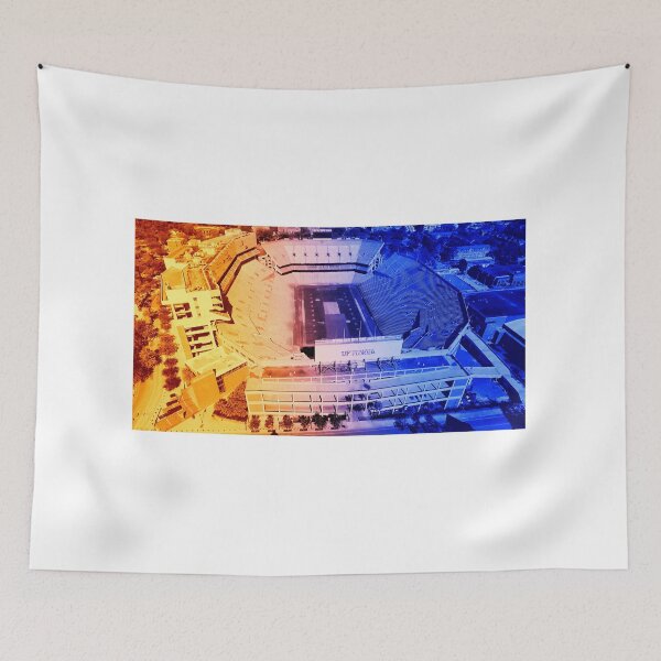 Item preview, Aerial of the Ben Hill Griffin Stadium in Gainesville, Florida - orange and blue designed and sold by NickoPrints.