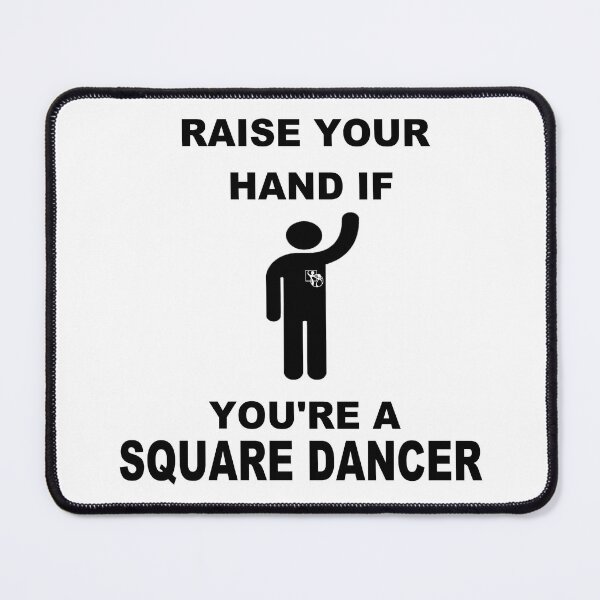 Item preview, Raise Hand BLK designed and sold by Square Dancing Gifts & Merchandise.