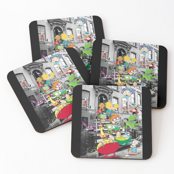 Item preview, Nickelodeon Classic Nicktoons Hanging On Stoop designed and sold by SalimaYoshido.