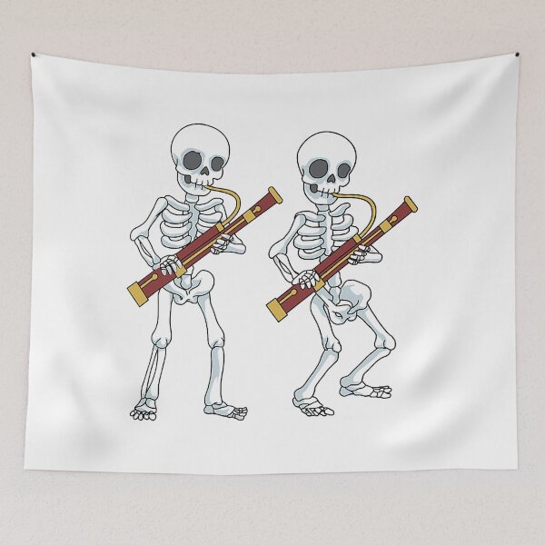 Item preview, Skeleton Bassoon Tshirt Band Player Bassoonist designed and sold by SalimaYoshido.
