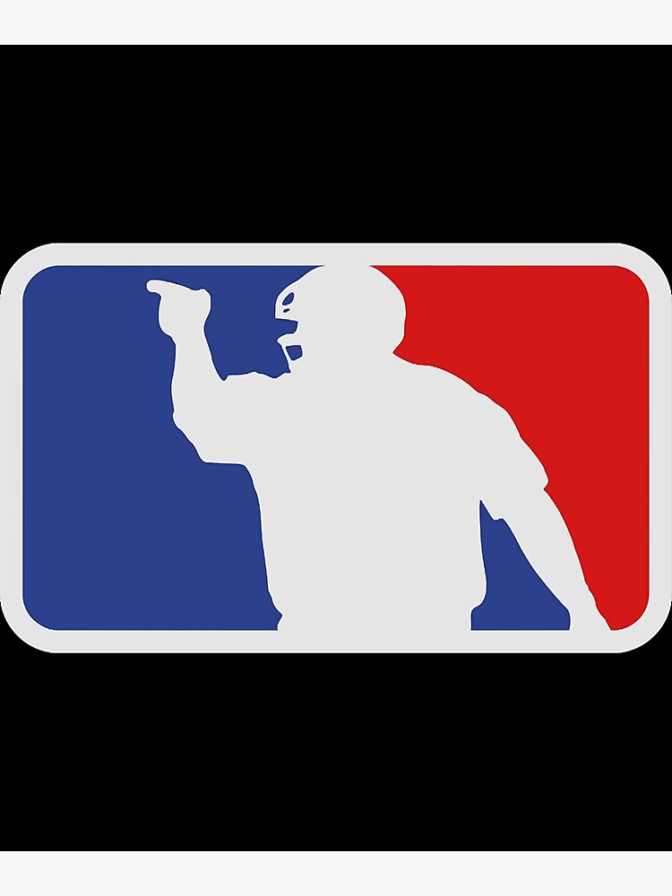 "Baseball Umpire Logo" Photographic Print for Sale by CadiLu Redbubble