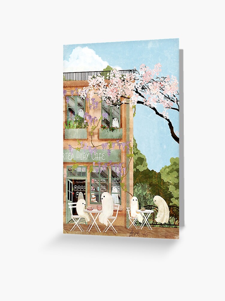 Thumbnail 1 of 2, Greeting Card, Ghost cafe designed and sold by katherineblower.